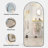 Arch Full Length Mirror 71"×32"  Big Full Body Mirror For Bedroom Oversized Floor Mirror Large Standing Mirror Living Room Dressing Mirror Leaning Against Wall, Metal Frame, Black-987024404