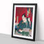 Man Bebeath the Tree by Toyohara Kunichika - Framed Print-55617559-55617560