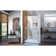 Unidoor 43" W x 72" H Hinged Frameless Shower Door And Fixed Panel with ClearMax™ Technology
