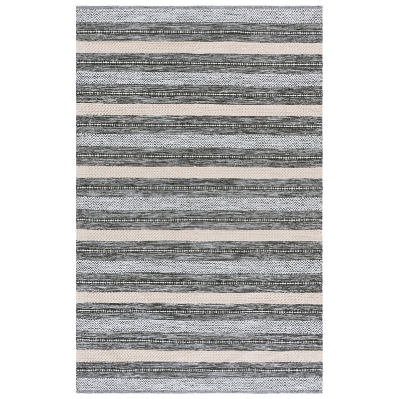 Maudry 976 Area Rug In Green / Ivory, Rectangle 5' x 8'
