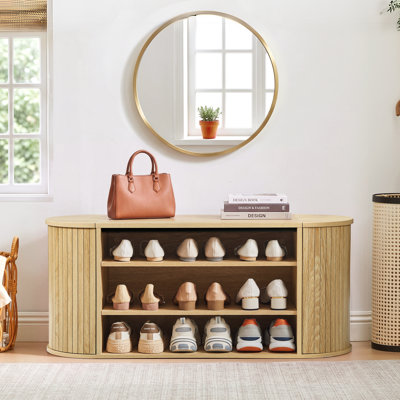 Banc de rangement pour chaussures 9 paires