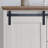 Modern Farmhouse 5-Drawer Storage Organizer Cabinet - Tall Dresser Chest With Sliding Barn Door