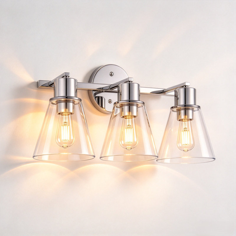 3 - Light LED Vanity Light, Chrome