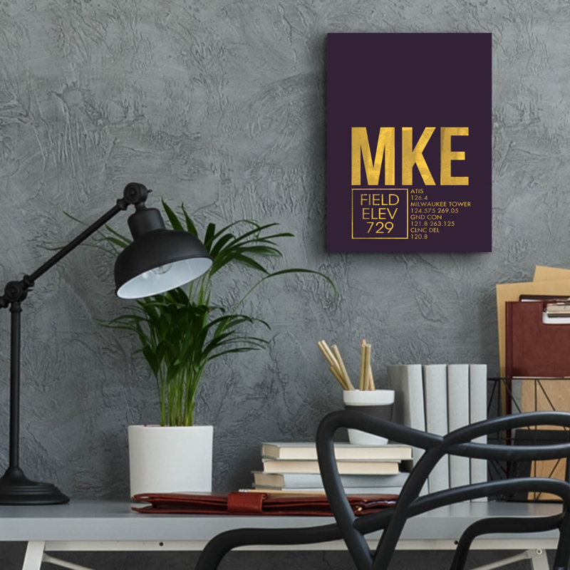 Art mural en verre Trinx «MKE ATC» par O8, ACR-37672, H 16 po x l 12 po x P 0,13 po