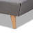 Milazzo Mid-Century Modern Upholstered Platform, King Bed, Gray, 41.5'' H X 88'' L X 85'' W-1877190167-1877190166