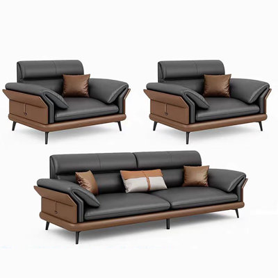 Italian style simple business reception sofa set