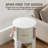 Rotating Bookshelf - Solid Wood Rotating Bookshelf Tower With 2 Drawers, 2 Tier Small Bookshelf, 360 Display Spinning Bookshelf, Round Corner Book Shelf For Small Space, Bedroom, Living Room-950797514-950797525