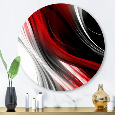 " Red Black Infinite Ripples I "