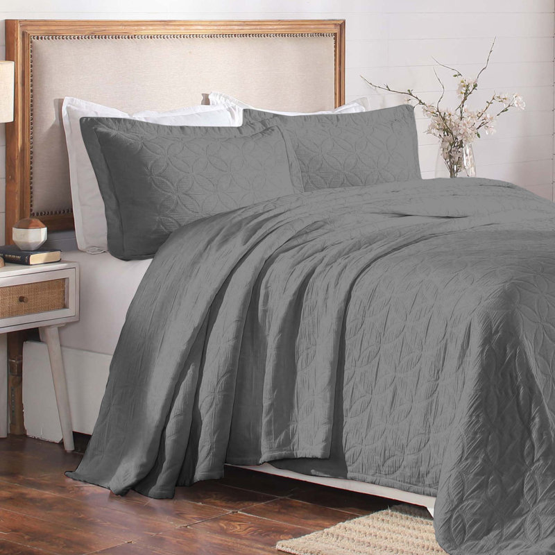Ensemble de couvre-lit Serenity , Lit double, Gris