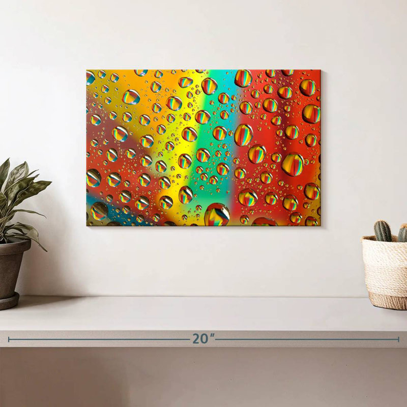 Alvord Rainbow Water Droplets, 8" H x 12" W