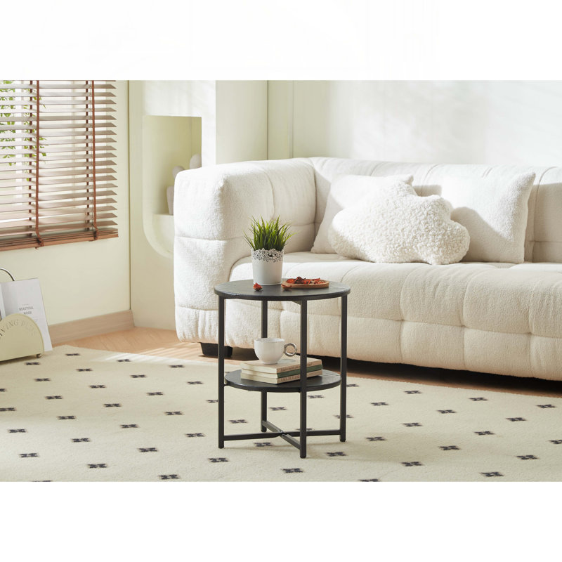 Coffee Table  With storage shelf,Metal Base
