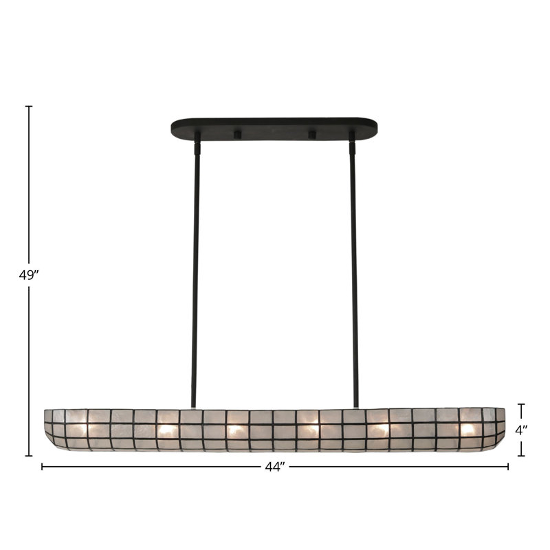 Luminaire suspendu noir mat Sanibel 1 LT Kalco, 6