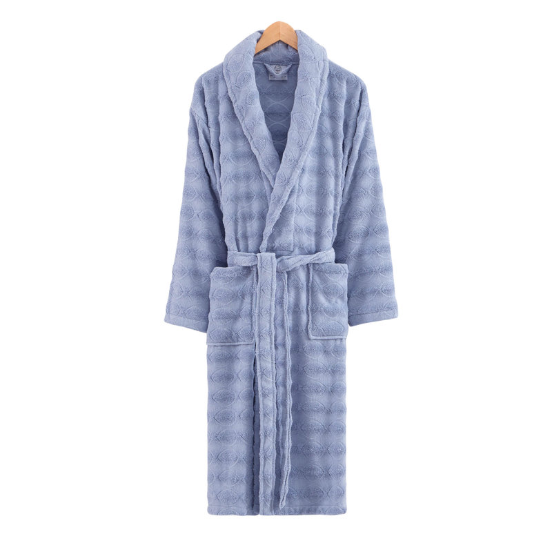 Peignoir 100% coton éponge, S, Bleu marine