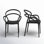 Chaise d'appoint empilable pour patio Farrah