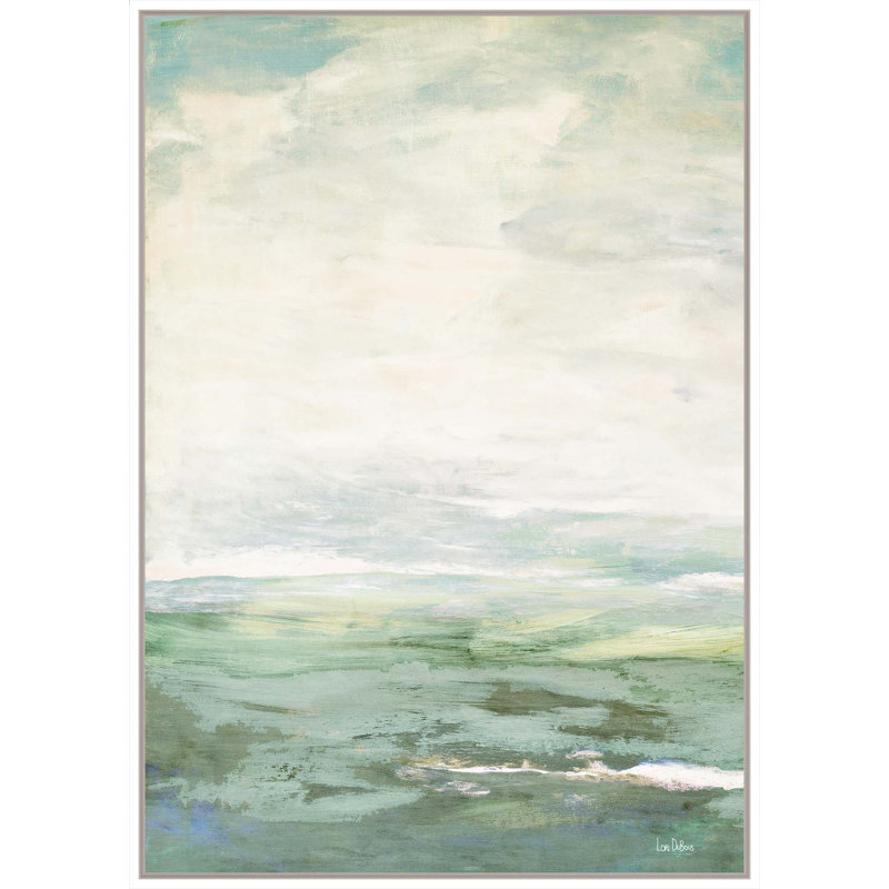 Sea Crest Print by Lori Dubois, 41" H x 30" W, White Floater Framed