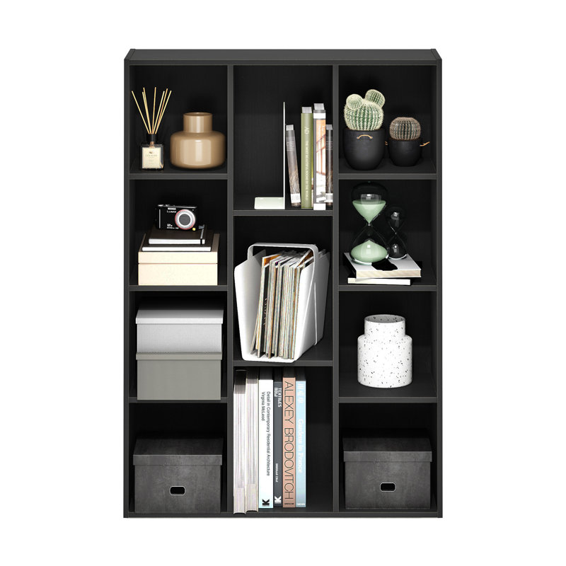 Moniece 11-Cube Reversible Open Shelf Bookcase