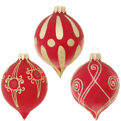 3-tlg. Weihnachtsbaumkugel-Set