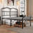 Ashwyn 14“ Metal Platform Bed Frame with Headboard and Footboard, No Box Spring Needed-2079916218