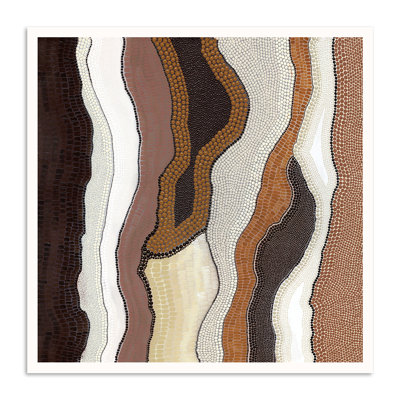 Nyarnakawum 2 - Rivers by Kamilya Lowana White - Print