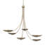 Lustre à 6 lumières XL en bronze champagne Palmela 45,75 pouces-129687652-129742220