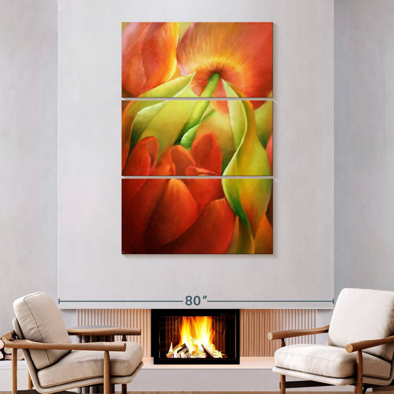 Harnek Spring Fire, 74" H x 48" W
