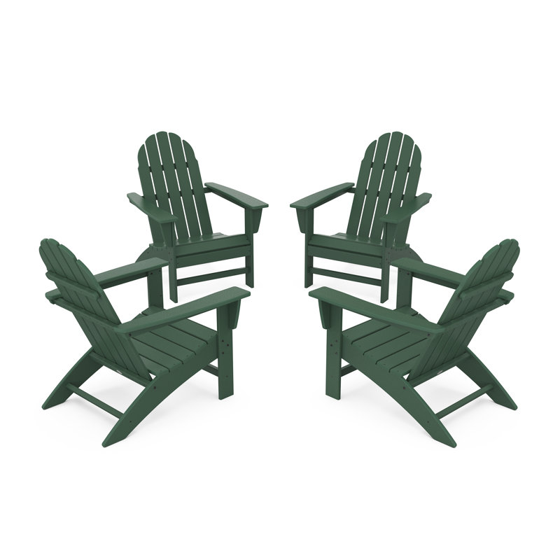 Ensemble de conversation POLYWOOD Vineyard Adirondack, Vert