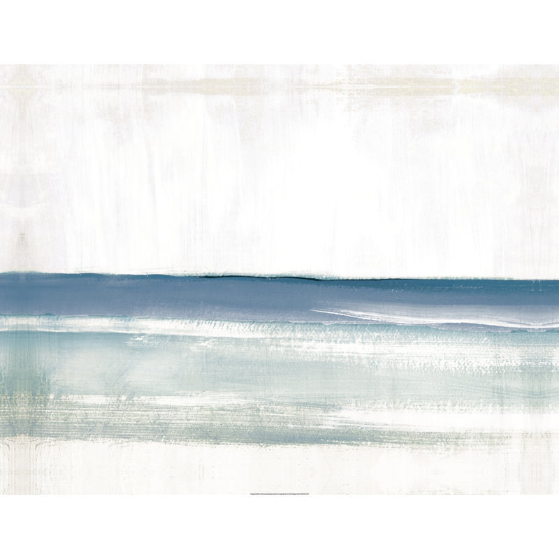 Massicotte, horizon côtier abstrait, H 12 po x l 16 po