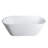 63 Inch Matte White Freestanding Bathtub, One - Piece, Ergonomic And For Bathroom Solid Surface Soaking 63*29.5*22 Inch, Modern Style, Center Drain Placement