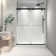 North American Frameless Double Sliding Matte Black Shower Door With Adjustable Soft Closing Function 8Mm Tempered Glass With Nano Easy Cleaning And Stick Explosion-Proof Menbrance