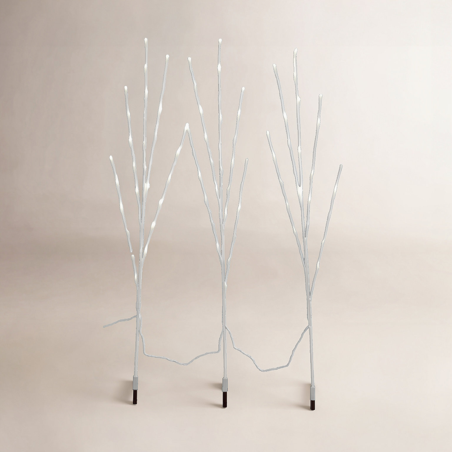 48" LED Twig Pathway Stake Light Set, 90, 60"