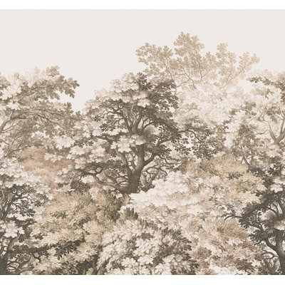 Superfresco Easy Forest Canopy Oatmeal Print To Order Fixed Size 2.8m x 3m Mural