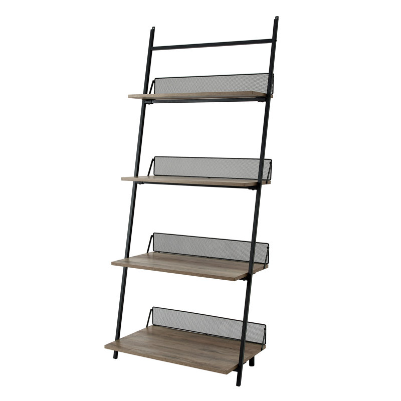 Bibliothèque échelle en métal Bennington H 64 "x l 27", Gris délavé
