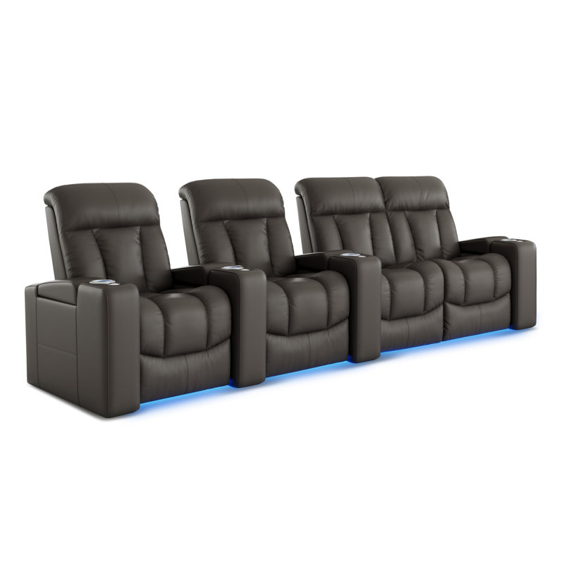 Rangée de 4 causeuses Olivy Cloudy Grey