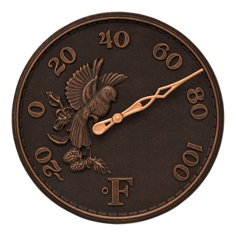 16" Songbird Thermometer, Oil Rubbed Bronze
