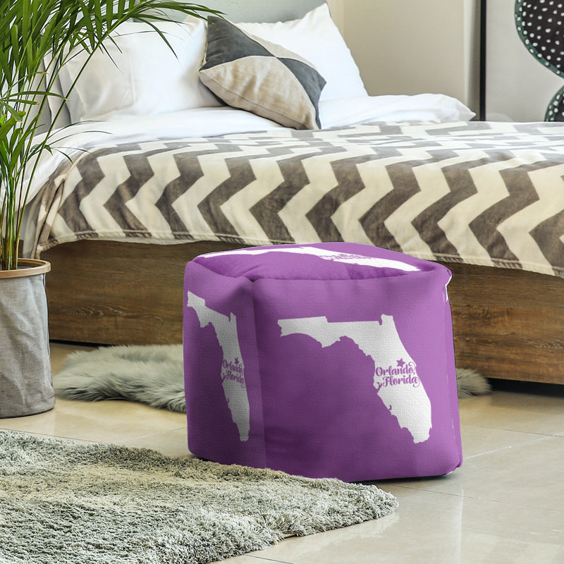 Repose-pieds cube en floride orlando, Violet