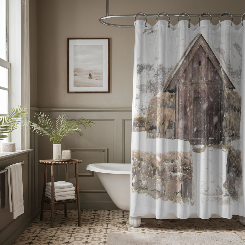 Eshanti Shower Curtain, 74"H x 71"W