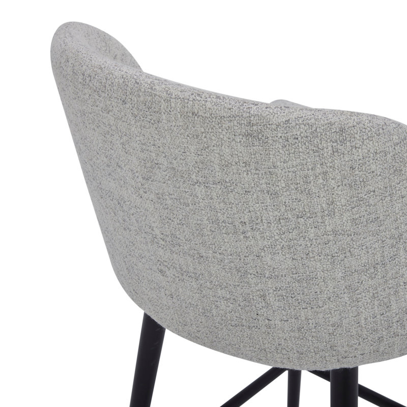 Tabouret de bar et de bar Benedit, Blanc (multicolore), Tabouret de comptoir (siège d'une hauteur de 27 p, 3