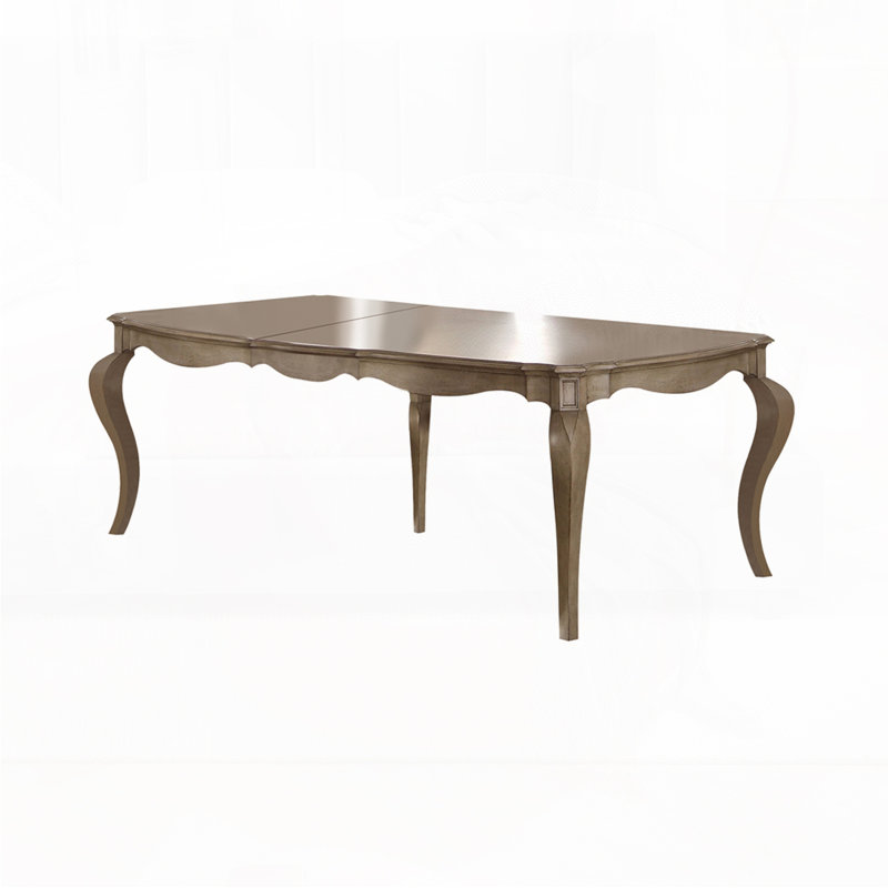 Antique Taupe Finish Dining Table