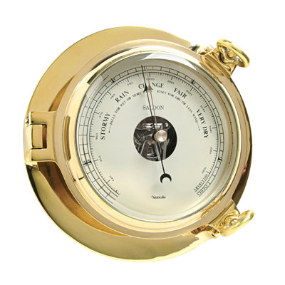 23 cm Solar Powered Wireless Outdoor Clock Barometer