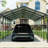 12*32 Ft, Large Outdoor Metal Carport, Galvanized Steel Frame, Stable On Various Surfaces, Parties, Trade Shows, Rust - Heavy Duty Ft Powder Coated Tube, Different Floor Types-124474882-124474878