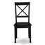 L'ensemble 5 pièces de table et chaises de cuisine comprend une table de salle à manger rectangulaire avec rallonge papillon et 4 chaises, noir-947454543