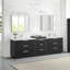 Ensemble de meuble-lavabo double autoportant 108 po Santarem-121696726-121696728