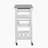 Mobile Rolling Kitchen Island Trolley Serving Cart with Underneath Drawer & Slide-Out Wire Storage Basket-1493833434
