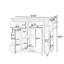 Îlot de cuisine d'extérieur en bois massif extensible 19,3 po / 28 po-134457721