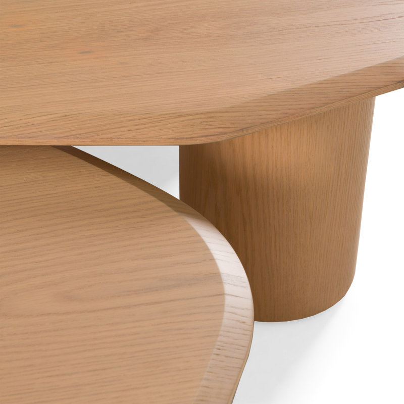 Ensemble de tables basses Seymour - Chêne blanc moderne