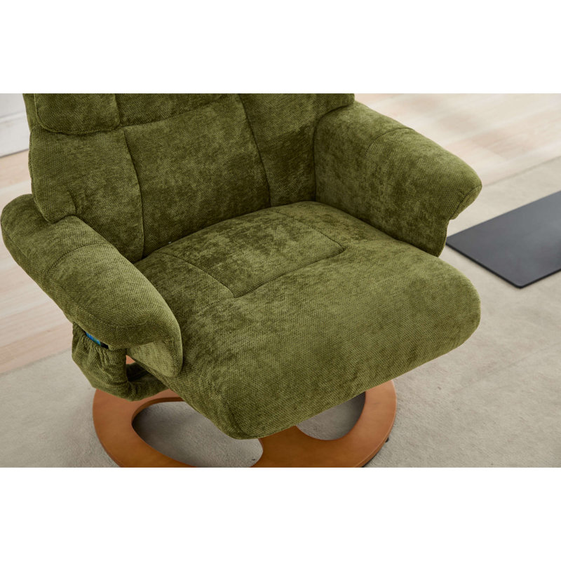 Fauteuils inclinables ergonomiques avec massage, tissu chenille, style moderne pour le bureau à domicile
