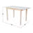 Ginna Extendable Unfinished Solid Wood Dining Table