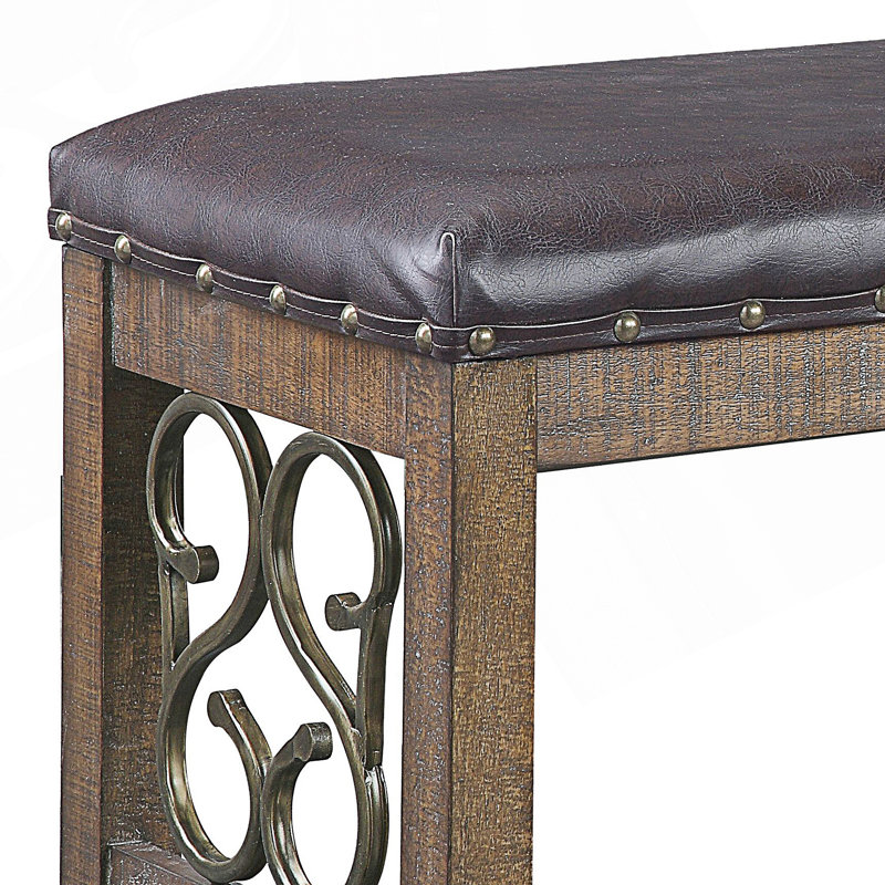 Banc avec pieds uniques