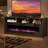Alazik Storage Credenza with Electric Fireplace Included-1566876037