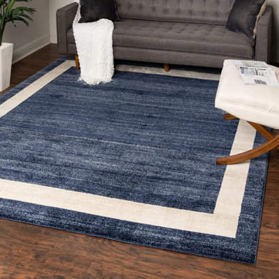 Tapis bleu marine Songul